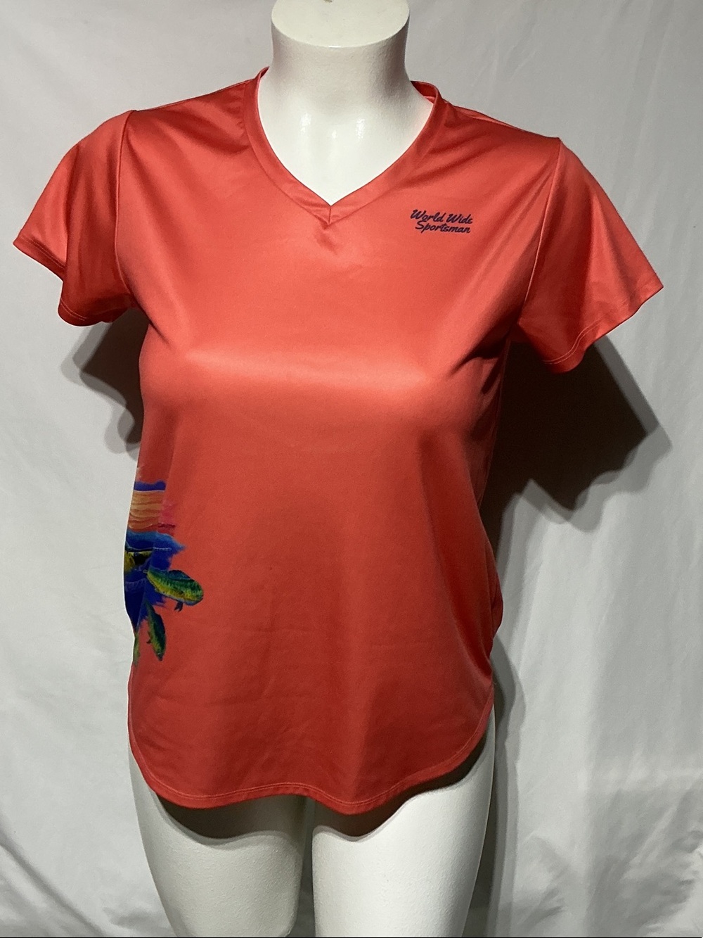 World Wide Sportsman Coral Pink Active Tee L/G